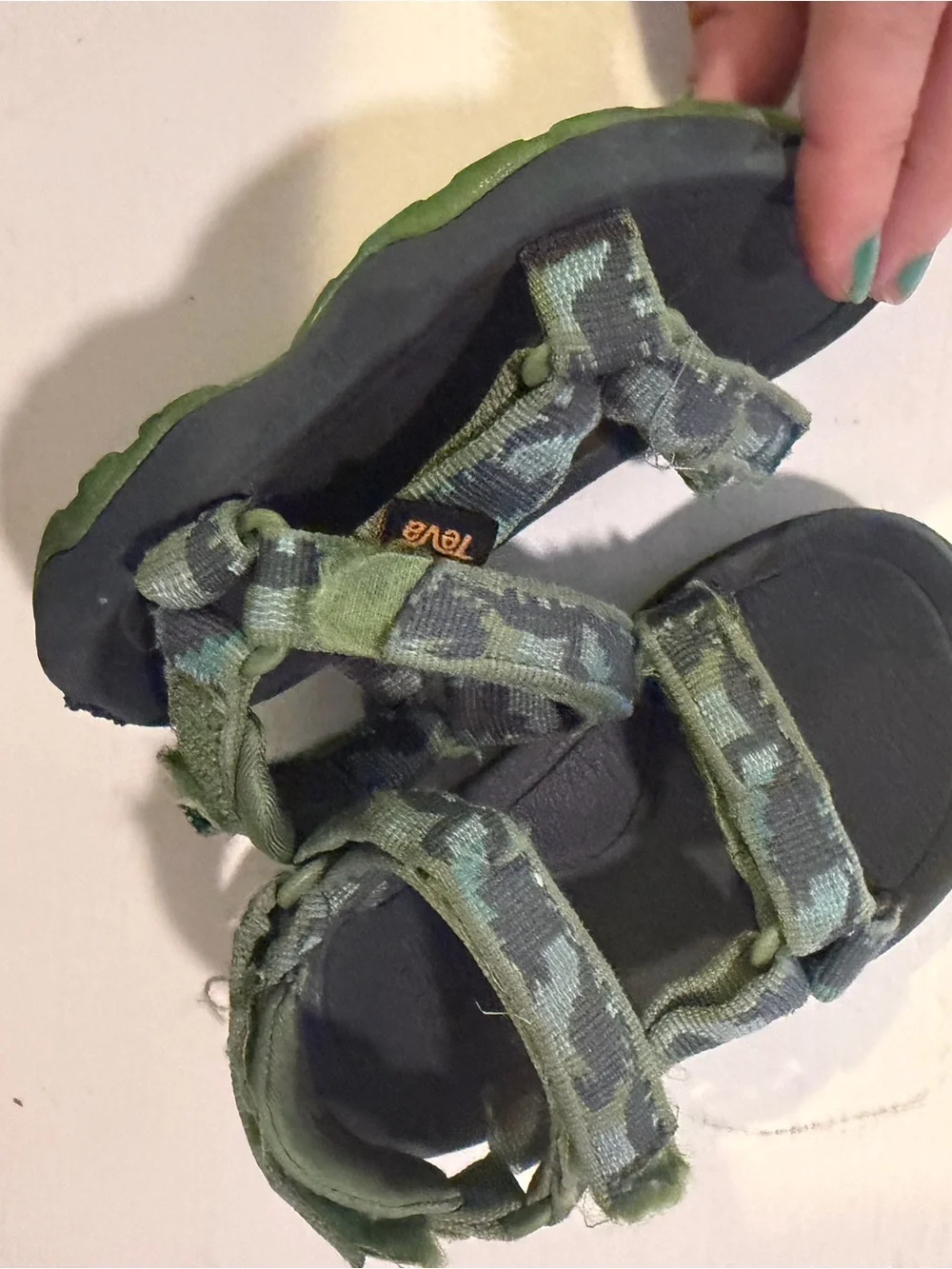 Kids Teva Dinosaur Camouflage Strap Sandals